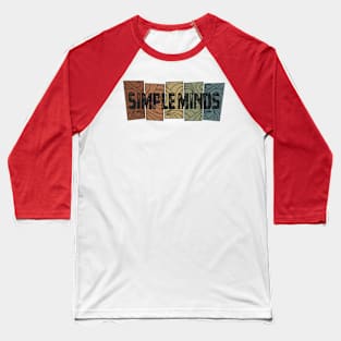 Simple Minds Retro Pattern Baseball T-Shirt